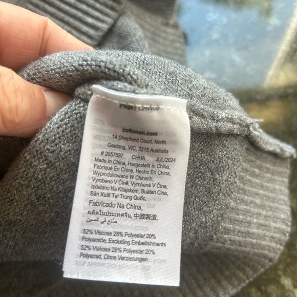 Cotton On v neck cardigan sweater. Thick and soft. Academia. Preppy. Pockets. S - Picture 7 of 11